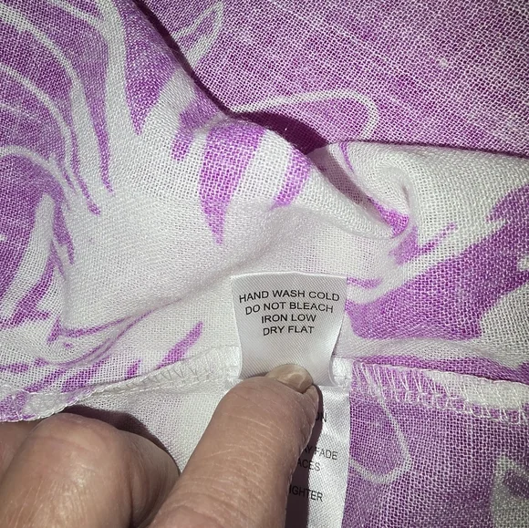 Purple Hawaiian Style Dress Large - Picture 4 of 14